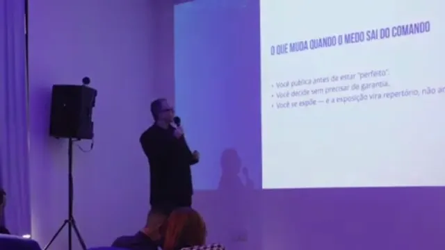 O medo não desaparece, ele deixa de mandar