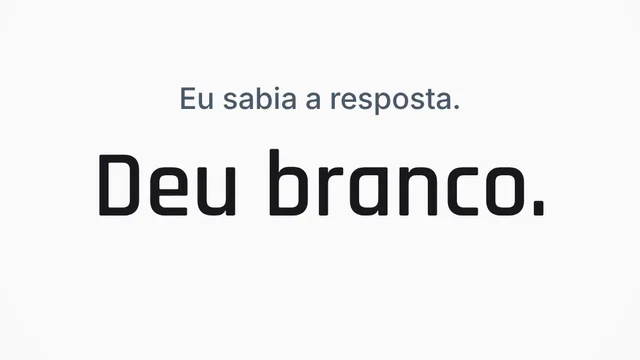 O branco na prova
